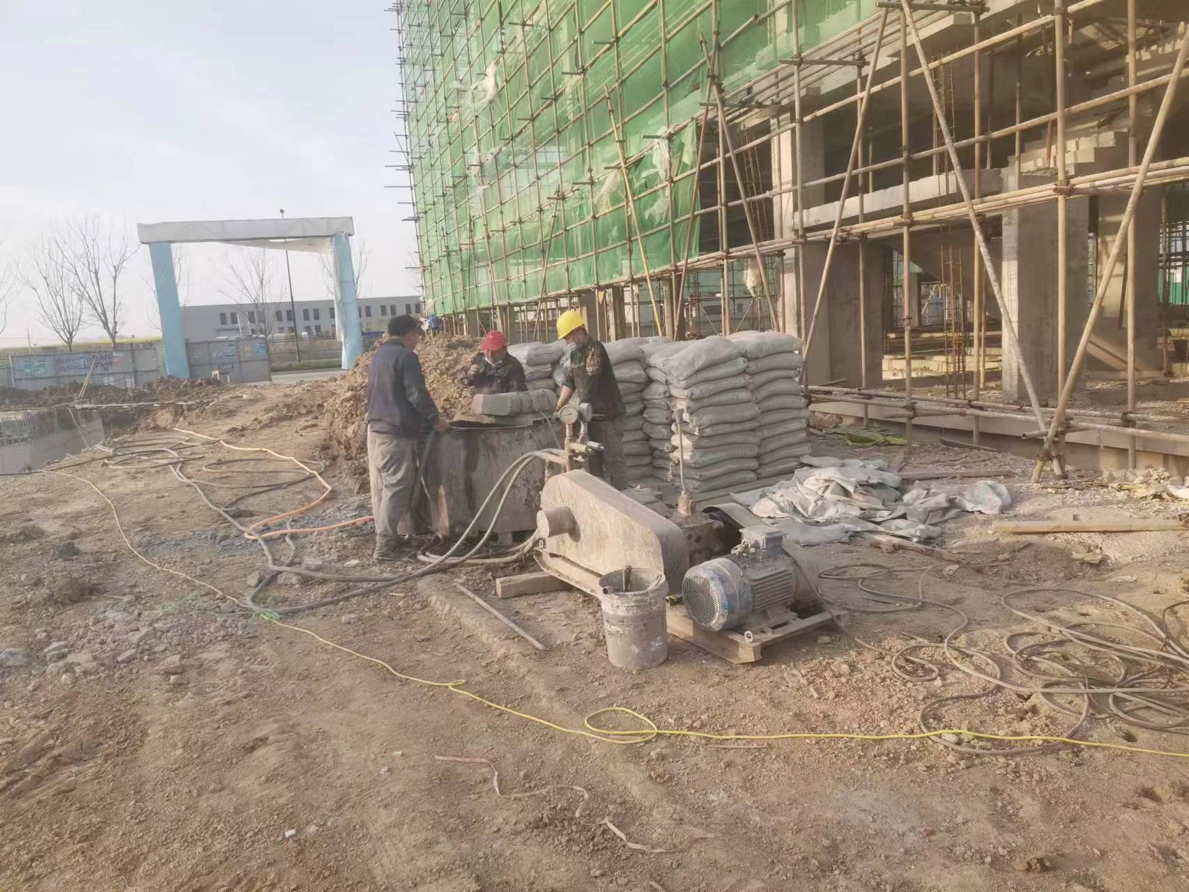 黄潭镇别墅下沉注浆